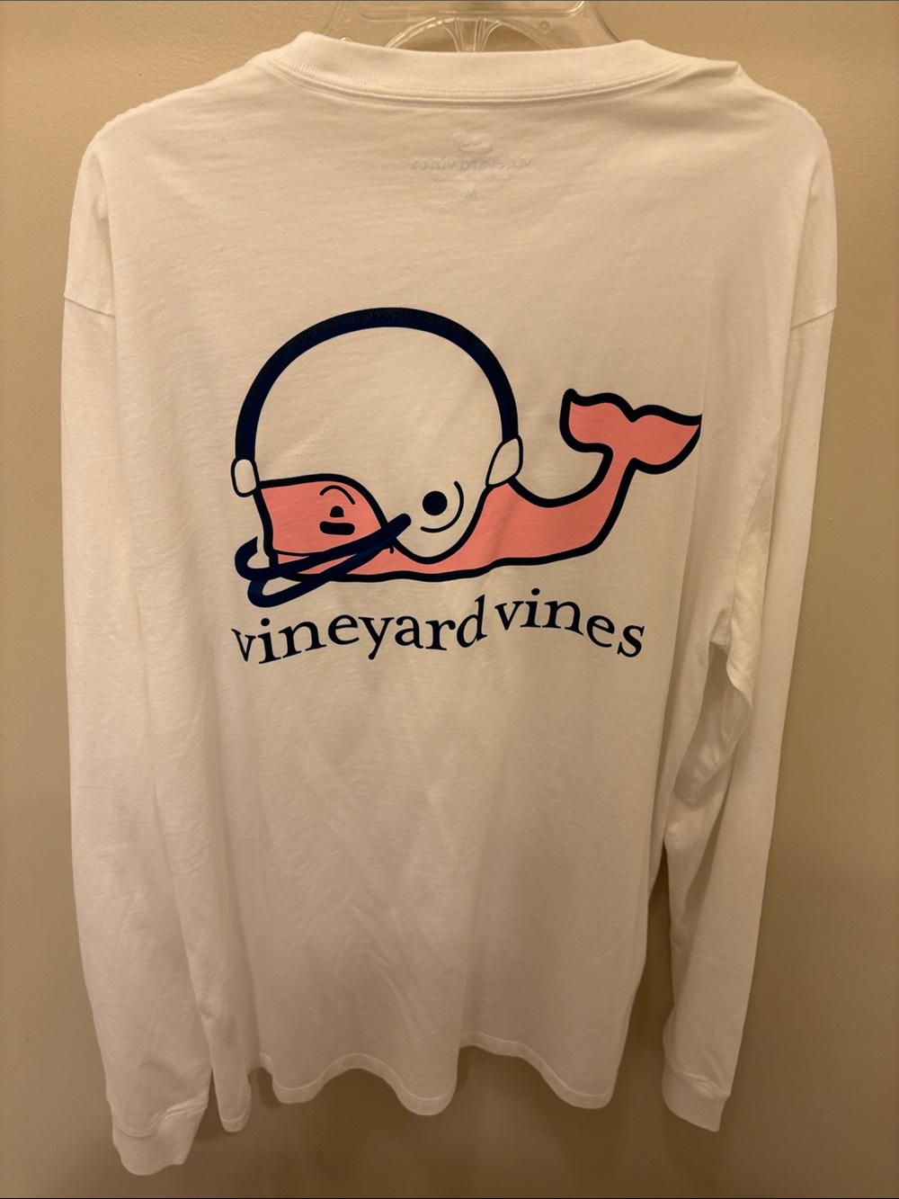 Vineyard Vines Women’s Penn State football White Long-Sleeve Pocket Tee NWOT